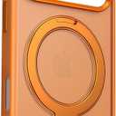 Fit for MagSafe iPhone 17 Pro Max Case-360 Magnetic Ring Kickstand-Slim Fit Lightweight-Ultra Thin-Anti Yellowing Coating-Reinforced Drop Protection.Orange