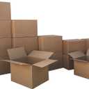 Amazon Basics Moving Boxes Kit, Small and Medium Cardboard Box Combo, Packing and Shipping Supplies, Assorted Sizes, Brown, 15-Pack