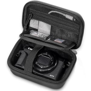 ProCase Hard Shell Digital Camera Case for Canon G7X Mark III Mark II, Sony Cybershot, PowerShot SX740, Ricoh GR III, Kodak Pixpro, Compact 4K Vlogging Small Cameras Travel Carrying Storage Bag -Black