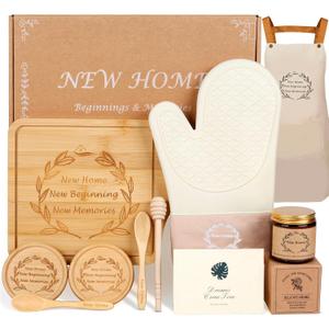 House Warming Gifts New Home, New Home Gifts Ideas for New Homeowners, New House Gift Basket, Realtors Closing Gifts for Home Buyers,Housewarming Gift Serving Board for Couple Women Men