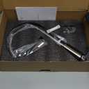 HOMELODY 2 Handles Kitchen Faucet with Pull Down Sprayer for 3 Hole Sink, 8 inch 360 Rotating Spout Centerset Kitchen Sink Faucet with Water Lines Brushed Nickel