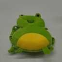 Toddler Baby Head Protection Cushion Backpack Wear,Green Frog