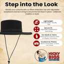 Nicky Bigs Novelties Morph Amish Hat, Bolero Hat, Flat Brim Cowboy Hats, Matador Costume Hats For Men