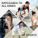 Black and Gold Swirl Liquid Ink Marble Workout Headbands Fashion Sports Sweatbands Yoga Hairbands for Fitness Athletic Non Slip Wicking Headscarf for Men Womens Girls Summer Accessories Elastic Bands (One Size, Funny Bigfoot Sasquatch Full Moon)