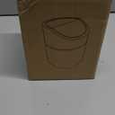 Mini Desk Trash Can with Lid with Trash Bags 180 Pcs Swing-Lid Tiny Countertop Garbage Bin Small Table Top Plastic Covered Waste Basket (White)