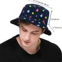 Funny Duck Bucket Hat Fisherman Hat Beach Travel Sun Hat Outdoor Cap for Unisex Men Women