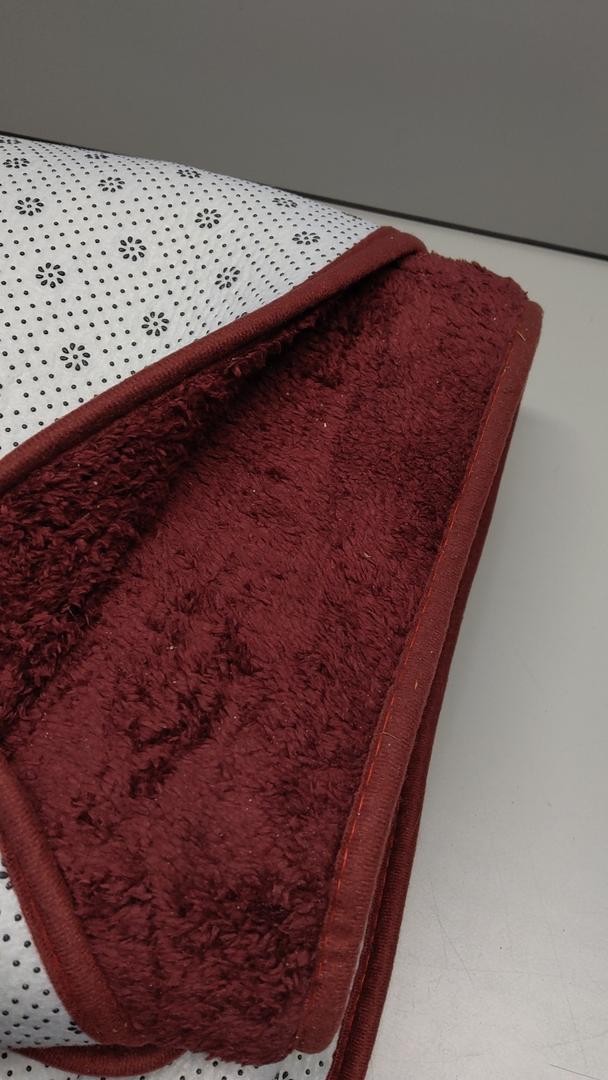 Pettop 5x7 ft Burgundy Red Area Rugs for Bedroom Living Room, Washable Memory Foam Indoor Carpet, Modern Aesthetic Minimalist Non Slip Soft Comfy Carpet for Boys Girls Dorm Home Decor