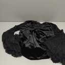 LANSHULAN Women Gothic Bat Sleeve Lace Patchwork Velvet Goth Vintage Dress for Halloween Costume (XX-Large)