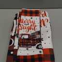 Bencailor Red,Black 9 Pcs Christmas Bathroom Towels Set Red and Black Buffalo Check Towel Snowman Truck Christmas Tree Decoration for Bathroom Xmas Parties Restaurant Winter Housewarming Gifts