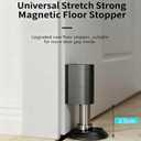 2 x Magnetic Doors Stoppers for Bottom of Door, Door Wedge StopperNo Drill Invisible Doorstops for Inside Door, Heavy Duty Magnetic Doors Catch Holder to Keep Doors Open