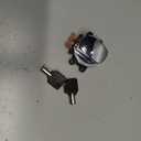 71313-96A Round Key Ignition Switch Fits for 93-13 Big Twin Dyna Fat-boy Softail Road King, Chrome, Replace 71501-93