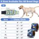 5 Pack Dog Diapers Male, Premium Belly Bands for Male Dogs, High Absorbing Male Dog Pee Wraps for Doggie in Incontinence or Excitable Urination and Training, Medium
