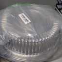 12 Pack Catering Trays with Lids, Round 12 Inch Veggie Tray with Lid, Disposable Fruit Tray for Parties, Catering Trays for Serving Snack, Appetizer, Fruit, Veggie and Sandwich