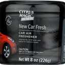 Citrus Magic On The Go Odor Absorbing Solid Air Freshener, Luxurious New Car, 8-Ounce, Pack of 1