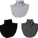 Men Women Knitting Fake Turtleneck Collars Detachable False Collars Sleeveless Collar Mock Collar