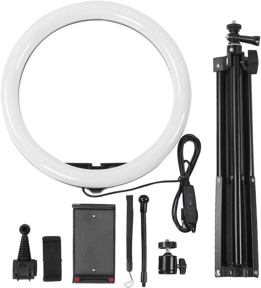LED Circle Light with Adjustable Stand & Multi - Device Holders  Professional Photography & Video Lighting Kit for Makeup Artists and Creators