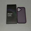 For iPhone 16 Case [16FT Military Grade Shockproof], Anti-Slip Anti-Scratch, Slim Translucent Frosted Matte Protective Cover, i Phone 16 Phone Case 6.1", Purple