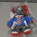 Patriotic Stars-and-Stripes Elephant Plush - Ideal Trump Merchandise Gift or Decoration with Teddy Bears for July 4th and Trump Memorabilia Enthusiasts!