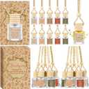 Maxdot 20 Set Valentine's Galentine's Day Gifts Hanging Empty Car Air Fresheners Diffuser Bottle 8ml Bulk Valentines Party Favor Basket Stuffer for Essential Oil Coworker Employee Teacher Nurse