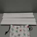 Mahjong Racks with Pushers, White Wooden American Mahjong Tile Pushers and Racks Set of 4, with White Printed Mahjong Racks Drawstring Bag, Mahjong Accessories (19.68 Inches)