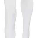NuVein Compression Pantyhose, 15-20 mmHg Support, Women's Sheer Nylon Hosiery Tights, Closed Toe, White, Petite