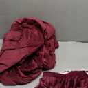 H.VERSAILTEX Stretch Velvet Sofa Covers for 3 Cushion Couch Covers Sofa Slipcovers Furniture Protector Soft with Non Slip Elastic Bottom, Crafted from Thick Comfy Rich Velour (Sofa 72"-90", Burgundy)