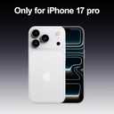 PAUL B for 2025 iPhone 17 Pro Case (Compatible with MagSafe) Military Grade Drop Protection(Drop Tested up to 13FT) Anti Yellowing | Magnetic Rugged Shockproof Phone Cover (Clear, iPhone 17 Pro)