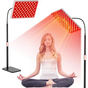 Red Light Therapy for Body and Face, Infrared Light Therapy Lamp 660nm Red Light and 850nm NIR LED Panel Light with Adjustable Stand, Infrared Redlight Therapy Device for Full Body Skin at Home