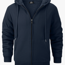 GEEK LIGHTING Hoodies for Men Heavyweight Fleece Sweatshirt - Full Zip Up Thick Sherpa Lined XL
