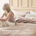 Bedsure 100% Cotton Duvet Cover King Size with Fitted Sheet - 4 Pieces Khaki Waffle Weave Duvet Covers, PureWowen Breathable Bedding Set Includes 1 Duvet Cover 104x90, 1 Fitted Sheet, 2 Pillow Shams