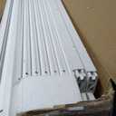 Air Conditioner Fence Privacy Screen 50 "H x 50 "W Trash Can EnclosurePool Equipment Enclosure White Outdoor Privacy Vinyl Fence Panels for Outside2 Panels with Metal Stake