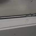 No Drill L-Shaped Vinyl Cordless Mini Blinds,White,27.5" Wx 64" H