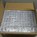 6-Tier Stackable Closet Organizers and Storage Shelves, Closet Shelf Organizer Basket Bins, Foldable Sweater Storage for Clothes Organizer System, WhitePatent Pending