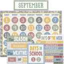 Teacher Created Resources Classroom Cottage Calendar Bulletin Board (TCR7173), 109 Pieces