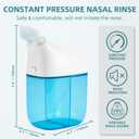 Nasal Irrigation System with 30 Saline Packets, Sinus Rinse Machine, Nose Sinus Cleaner Machine with Water Tank & Waste Collection Tank - Blue