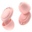 Ear Plugs for Sleeping Noise Reduction, Beinkap Reusable Earplugs Hearing Protection for Focus, Study, Work  6 Pair Eartips in S/M/L  Flexible Silicone Soft  35dB Noise Cancelling - Pink