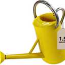 Watering Can for Outdoor&Indoor Plants1.5 Gallon5.7L Metal Watering Can with with Removable SpoutLarge Galvanized Steel Garden Flower Water Can Watering Pot with 2 Stainless Steel HandlesYellow