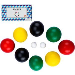 70mm Bocce Ball Set with 8 Bocce Balls, 2 Pallinos for Kids Outdoor Lawn, Backyard & Beach Games - Family-Friendly Wooden Bocce Ball Game Set for Kids, Teens, Beginners (2-8 Players)