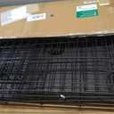 Amazon Basics Portable Metal Wire Dog Crate with Removable Tray, Single Door with Divider Panel, Foldable, Collapsible, Easy to Assemble & Clean, 36" x 23" x 25", Black
