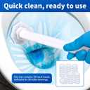 30 Count Disposable Toilet Brush Heads, Toilet Bowl Wand Refills for Clorox Toilet Cleaning, toilet scrubber refilldisposable toilet brush headrefillsToilet Cleaning Sponges Heads for Bathtub, Floor