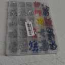 500Pcs Car Electrical Wire Terminal Pin Connector Kit, 1/ 1.5/ 1.8/ 2.2/ 2.8/ 3.5mm Auto Electric Connector Pins Male Female Crimp Pins Non-Insulated Plug Removal (Color:as Shown)