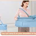 Baby Travel Bassinet Portable Bassinet (Light Blue), Twin