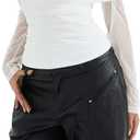 SUUKSESS Women Mesh Off The Shoulder Tops Sexy Going Out Ruched Foldover Shirt Summer Outfits (White, S)