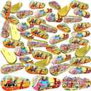 48 Pcs Metal Purim Gragger Noise Makers for Sporting Event Colorful Party Noise Makers Bulk Novelty Assorted Purim Gragger Party Favor for Holiday, Football Games, Pep Rally Supplies (Classic)