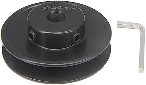 Befenybay AK30-1/2 Bore Single Groove Web Sheave 3" OD 1/2" Bore V Belt Sheave Cast Iron