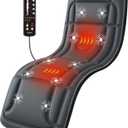 Full Body Massage Mat, Vibration Back Massage Pad for Chair, Bed, Sofa, Back Massager with Heat, Massage Chair Pad, 10 Vibration Motors& 2 Heating Levels, Gifts (Blue)