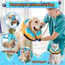 Grand Line Donut Inflatable Collar for Dogs and Cats, Soft Recovery Dog Cone After Surgery, Protective Pet Neck Cone for Large Dogs, Not Block Vision (Blue, L) (Teal)