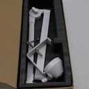 InnoGear Low Profile Mic Arm, 360 Rotatable Microphone Boom Arm Mic Stand for Fifine AM8 K669B Blue Yeti HyperX QuadCast SoloCast AT2020, with Mic Clip 3/8" to 5/8", 3/8" to 1/4" Adapter, White