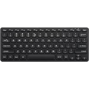 Perixx PERIBOARD-732B Wireless Backlit Mini Keyboard - X Type Scissor Keys - White Backlit - US English,Black,11950