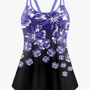 NIeyook Womens Tankini Swimsuit Plus Size Two Piece Bathing Suit Flowy Swim Tops with Boy Shorts 2025 Modest Swimwear, size 18W